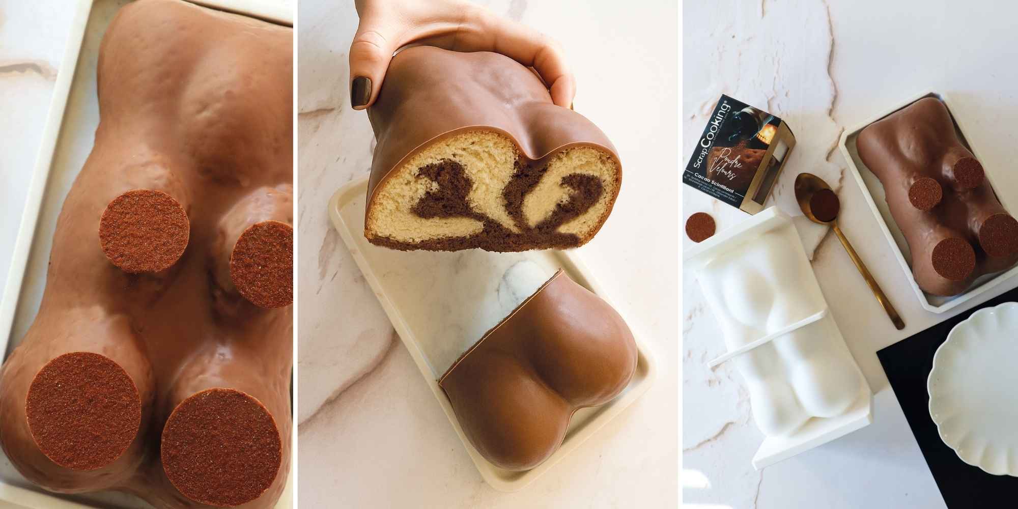 Recette Cake marbré ourson XXL - ScrapCooking®